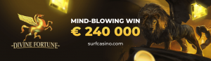 Фантастический выигрыш 240 тысяч евро в Surf Casino работающем на платформе SoftSwiss 